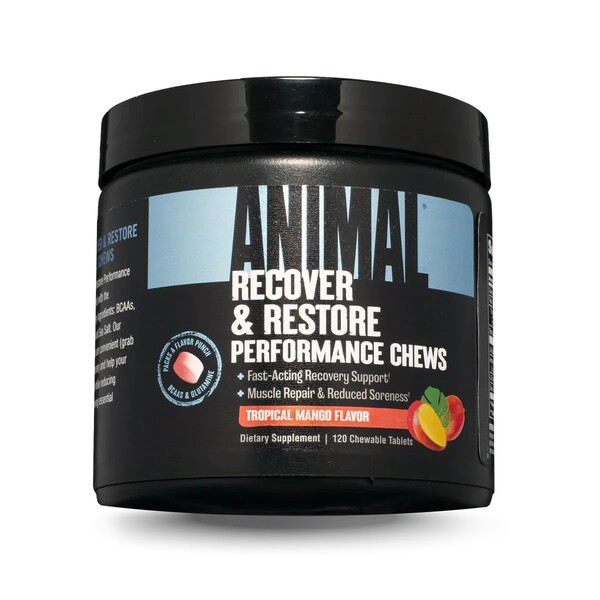 Animal - Recover & Restore Performance Chews, Tropical Mango - 120 chewable tabs