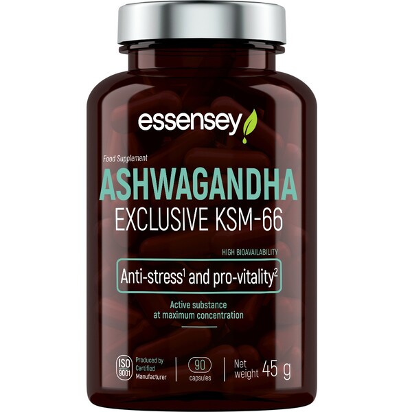 Essensey - Ashwagandha Exclusive KSM-66, 90 kapsler