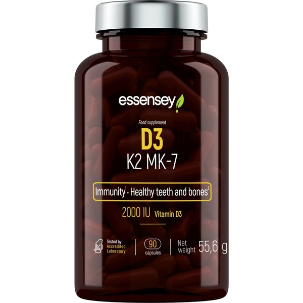Essensey - D3 K2 MK-7, 90 kapsler