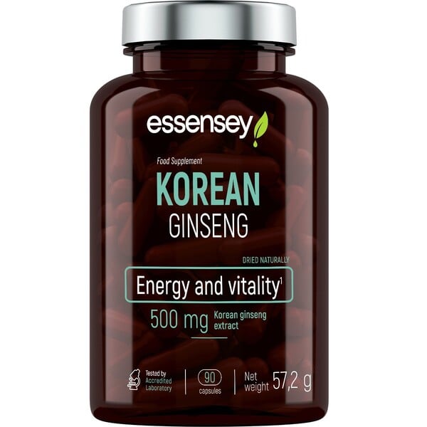 Essensey - Koreansk Ginseng 500 mg - 90 kapsler