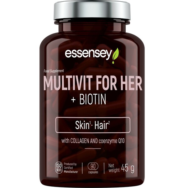 Essensey - Multivit for Her + Biotin 90 kapsler
