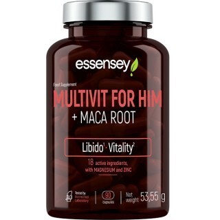 Essensey - Multivit for Ham med Maca Rod - 90 kapsler