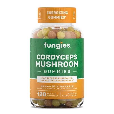 Fungies - Cordyceps Svampegummier Mango & Ananas, 120 stk