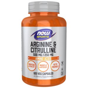 NOW Foods - Arginine & Citrulline - 120 vcaps