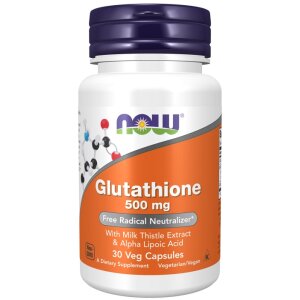 NOW Foods - Glutathione with Milk Thistle Extract & Alpha Lipoic Acid