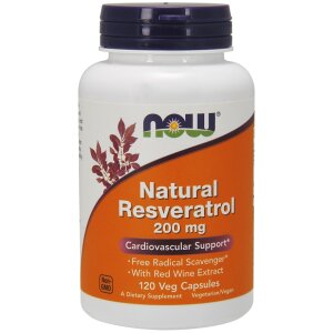 NOW Foods - Natural Resveratrol with Red Wine Extract