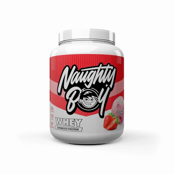 Naughty Boy - Advanced Whey, Strawberry Milkshake - 2010g