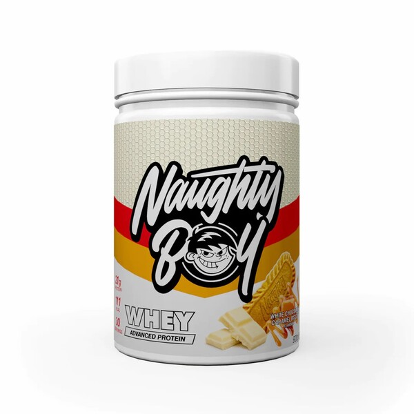Naughty Boy - Advanced Whey, White Chocolate Caramel Biscuit - 900g