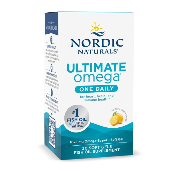Nordic Naturals - Ultimate Omega One Daily, 1075mg Lemon - 30 softgels billede