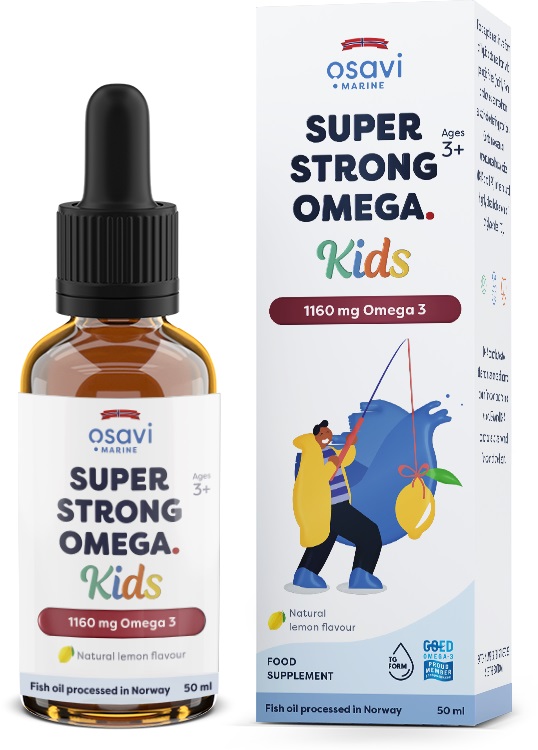 Osavi - Super Strong Omega Kids, 1160mg Omega 3 (Lemon) - 50 ml.