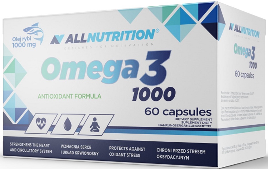Allnutrition - Omega 3 1000 mg, 60 kapsler