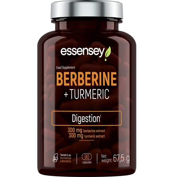 Essensey - Berberine + Gurkemeje - 90 kapsler