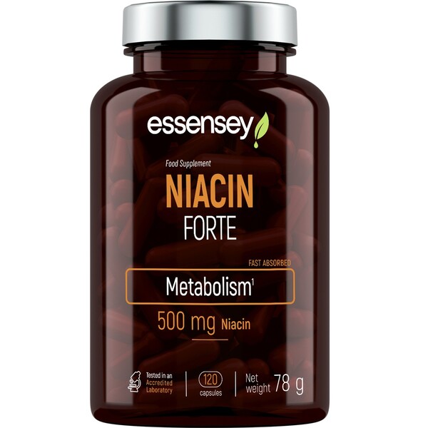 Essensey - Niacin Forte 500 mg - 120 kapsler