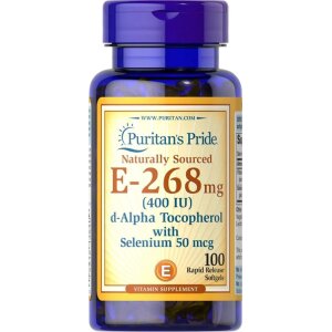 Puritan's Pride - Naturally Sourced Vitamin E with Selenium