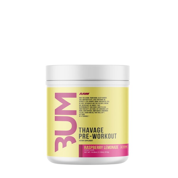 Raw Nutrition - Thavage Pre-Workout, Raspberry Lemonade - 536g