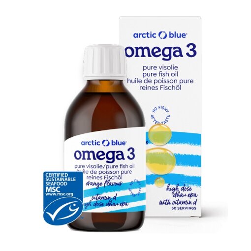 Arctic Blue - Pure Fish Oil High Dose DHA + EPA with Vitamin D