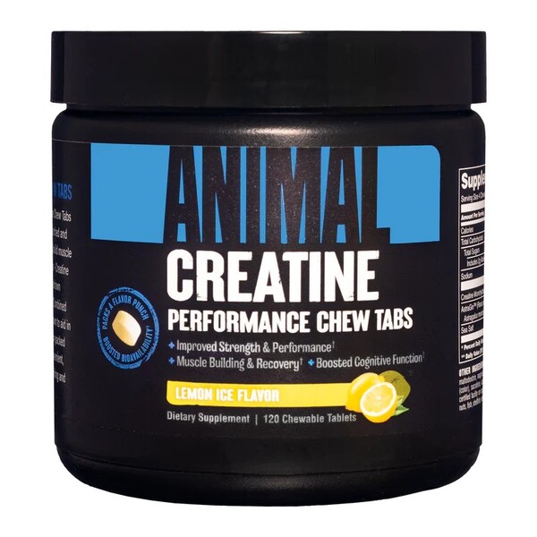 Animal - Creatine Chews Lemon Ice, 120 tyggetabletter