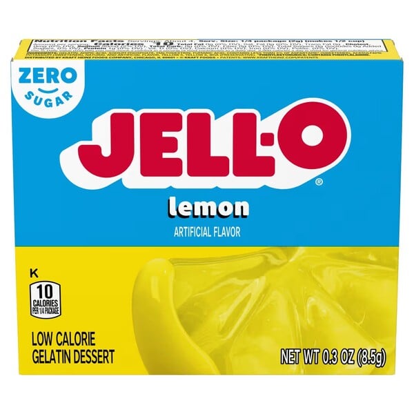 Jell-O - Sukkerfri Gelatindessert med Citronsmag 8,5g
