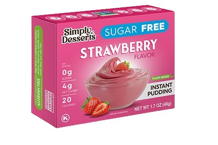 Simply Delish - Instant Pudding, Strawberry - 48g