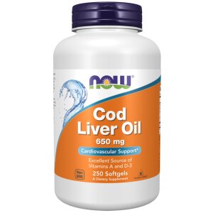 Cod Liver Oil 650 mg Softgels