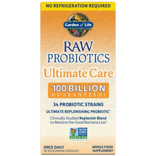 Eco Supplements - Raw Probiotics Ultimate Care Shelf-Stable 30 Capsules