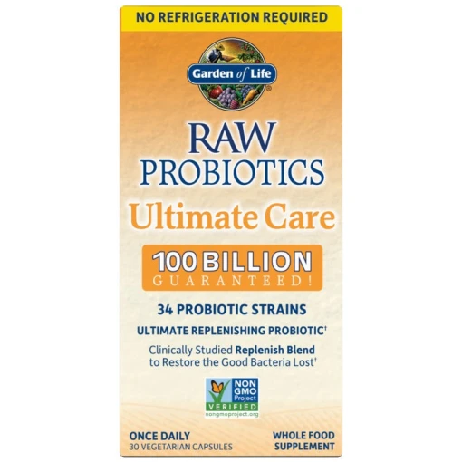 Eco Supplements - Raw Probiotics Ultimate Care Shelf-Stable 30 Capsules