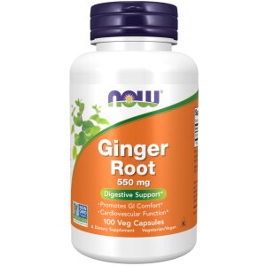 Ginger Root 550 mg Veg Capsules