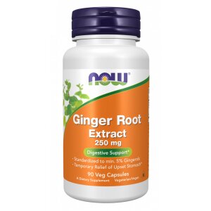 Ginger Root Extract 250 mg Veg Capsules