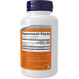 NOW Foods - L-Methionin, 500 mg - 100 kapsler
