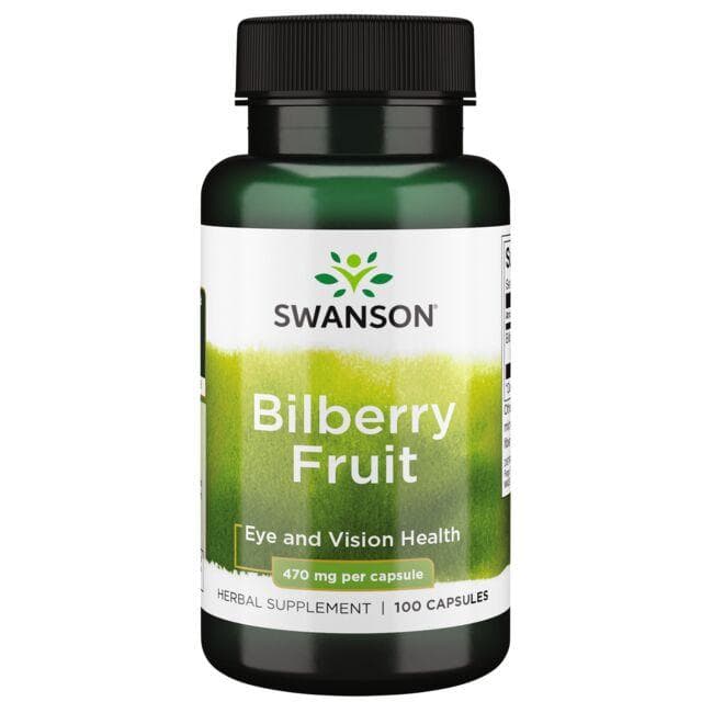 SWANSON Blåbær Ekstrakt 470mg 100 kapsler