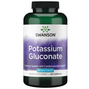 SWANSON Glukonian Potasu 99mg 250 kaps