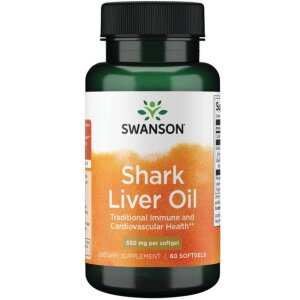 SWANSON Olej z w¹troby rekina 550mg 60kapsu³ek