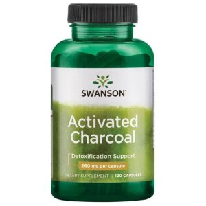 SWANSON Wêgiel drzewny aktywny 260mg 120
