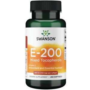 SWANSON Witamina E mieszanka 200IU 250 sgels