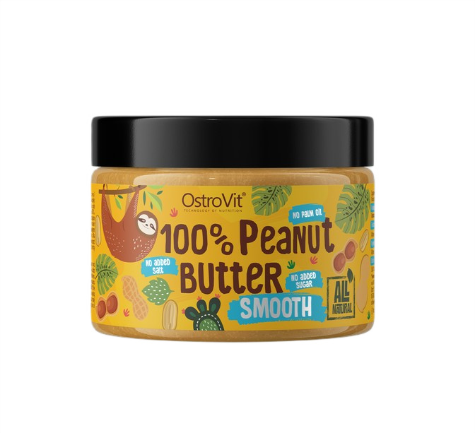 OstroVit - 100% Peanut Butter, Smooth - 500g