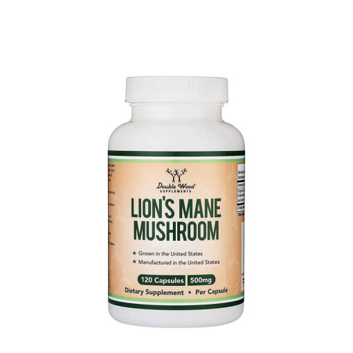 Double Wood Supplements Lion's Mane Mushroom  (120 Capsules)