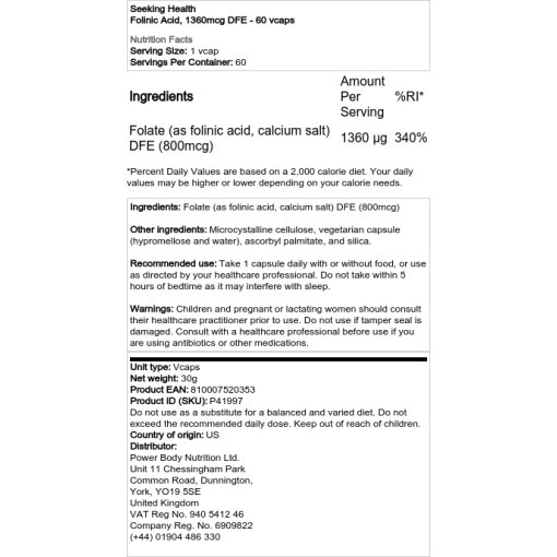 1360 mcg DFE - 60 kapsler