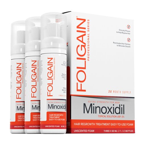 Minoxidil 5% hair growth foam for men