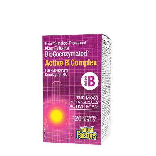 Natural Factors Biocoenzymated Active B Complex (120 Capsules)