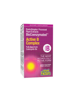 Natural Factors Biocoenzymated Active B Complex (60 Capsules)