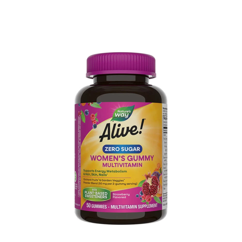 Nature's Way Alive! Zero Sugar Kvinders Multivitamin Gummies 50 stk