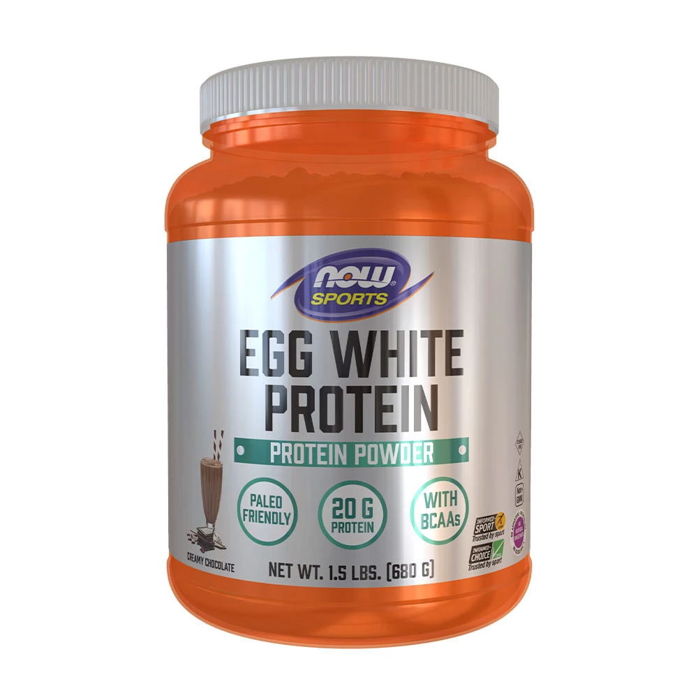 NOW Foods – Egg White Protein, Creamy Chocolate 680 g