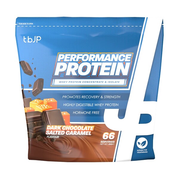 Trained by JP - Performance Protein, Dark Chocolate Salted Caramel - 2000g