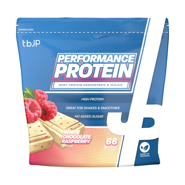 Trained by JP - Performance Protein, White Chocolate Raspberry - 2000g