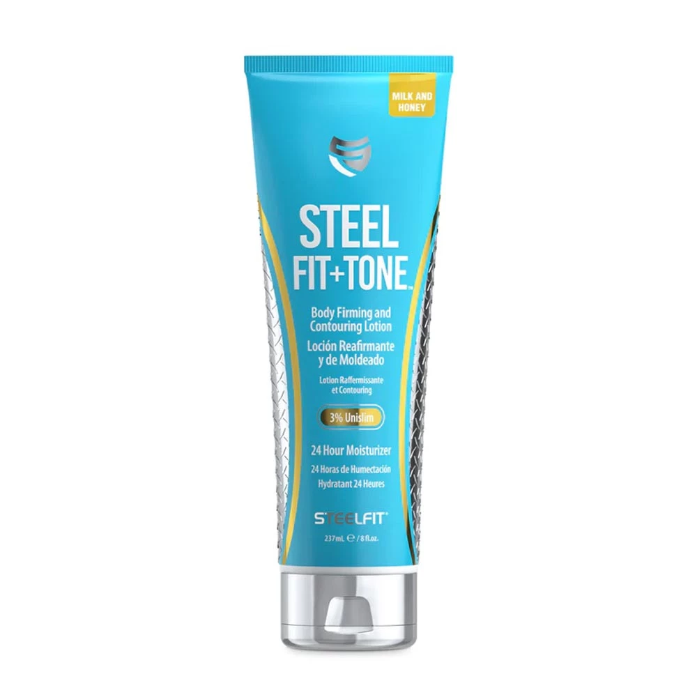 Steelfit Tone Body Firming and Contouring Lotion Milk and Honey 8 Oz