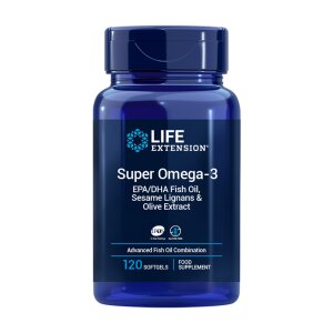 Super Omega-3 Plus EPA/DHA Fish Oil with Sesame Lignans & Olive Extract Softgels