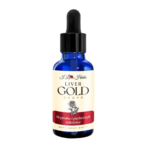 I LOVE HERRBS - LIVER Gold Drops WĄTROBA I PĘCHERZYK ŻÓŁCIOWY (50 ml)