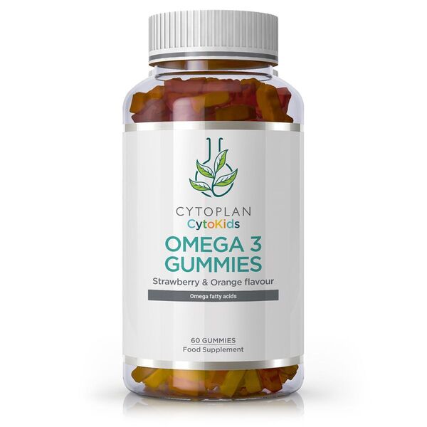 Cytoplan - Kid's Omega 3 Gummies, Strawberry & Orange - 60 gummies