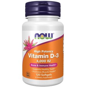 NOW FOODS Vitamin D3 4000 IU (120 sgels)