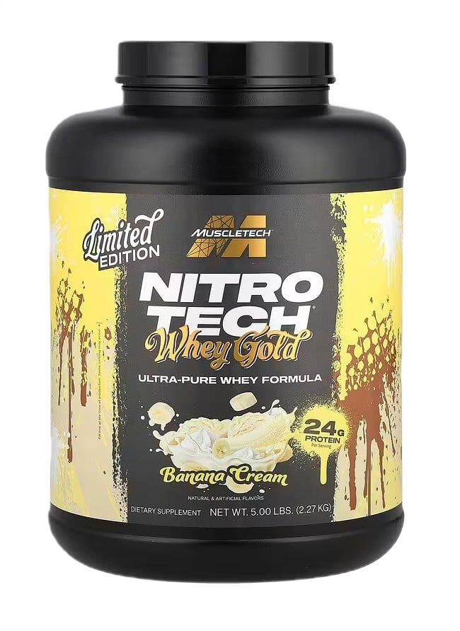 MuscleTech - Nitro-Tech Whey Gold, Banana Cream - 2270g